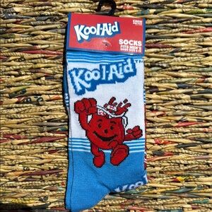 Kool-Aid Blue and Red Crew Socks